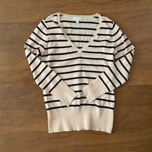 New York & Company Pink striped Sweater